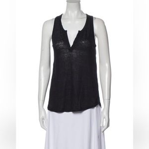 Vince Sleeveless Linen Top